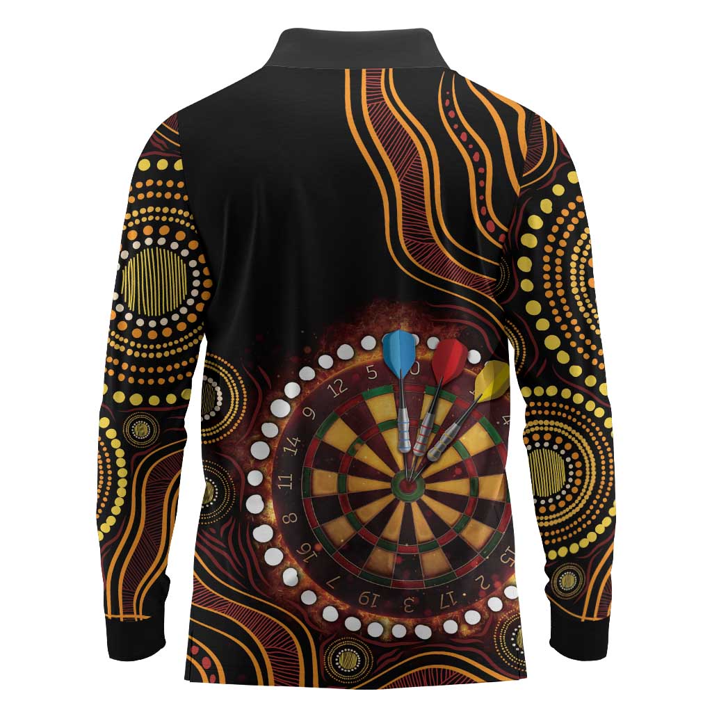 First Nations NAIDOC Week 2026 Fiery Darts Long Sleeve Polo Shirt Aboriginal Arts