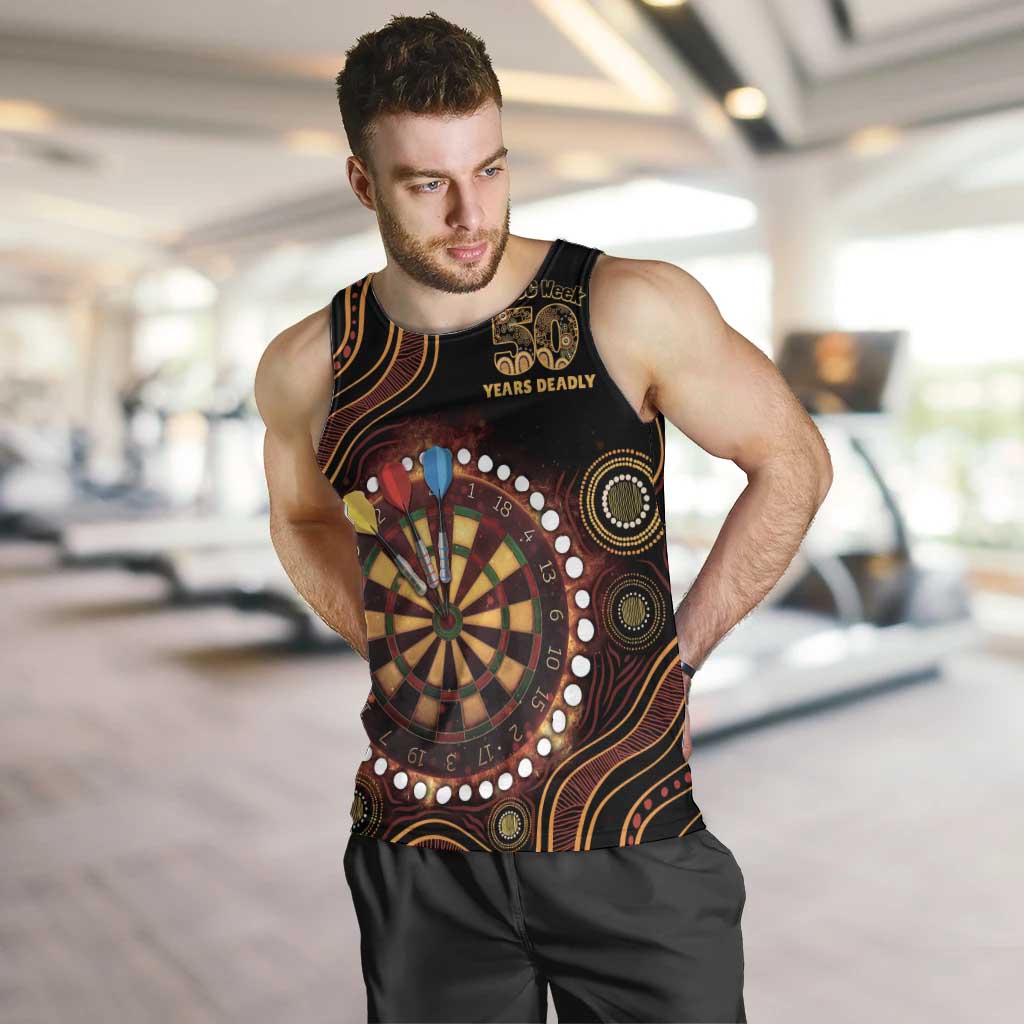 First Nations NAIDOC Week 2026 Fiery Darts Men Tank Top Aboriginal Arts