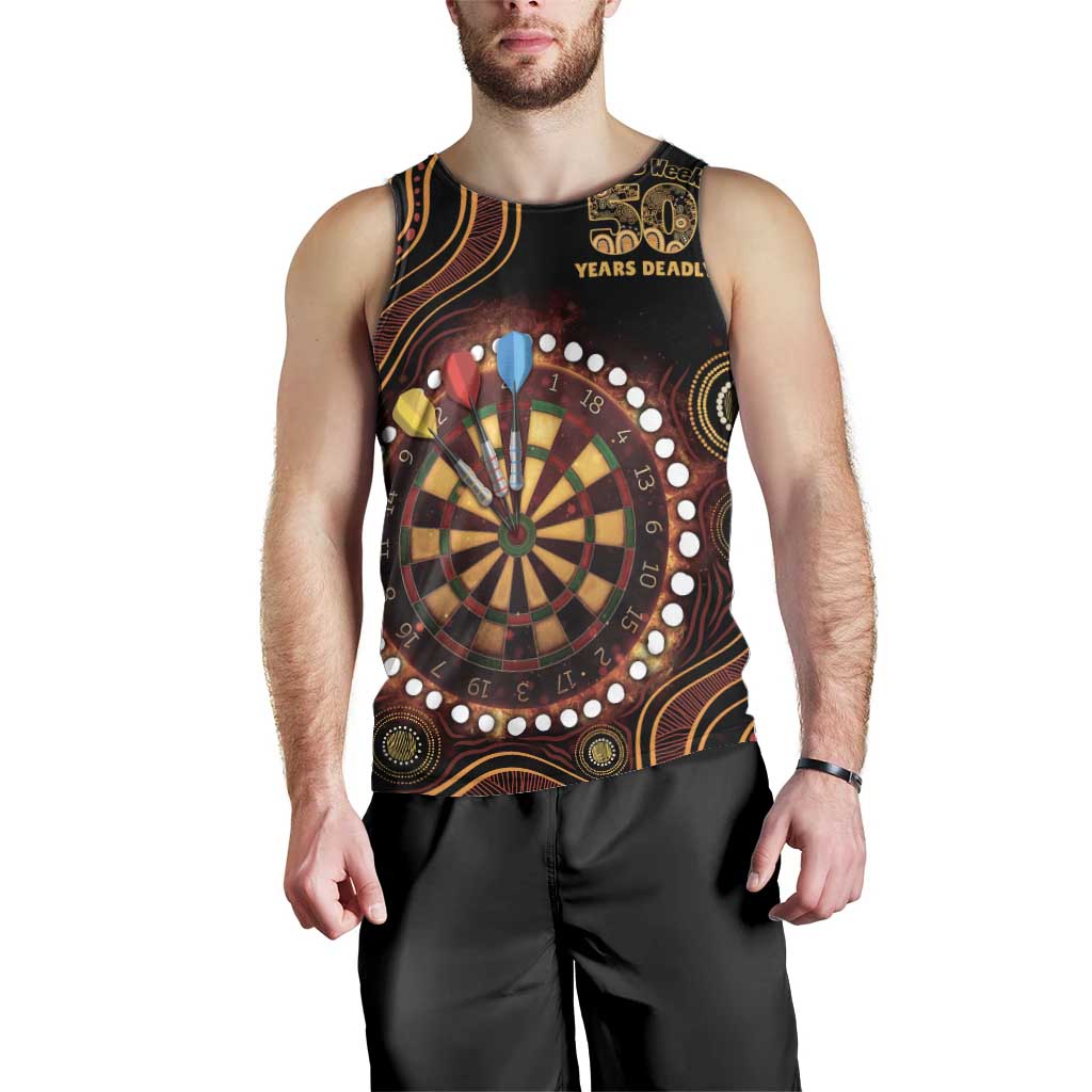 First Nations NAIDOC Week 2026 Fiery Darts Men Tank Top Aboriginal Arts