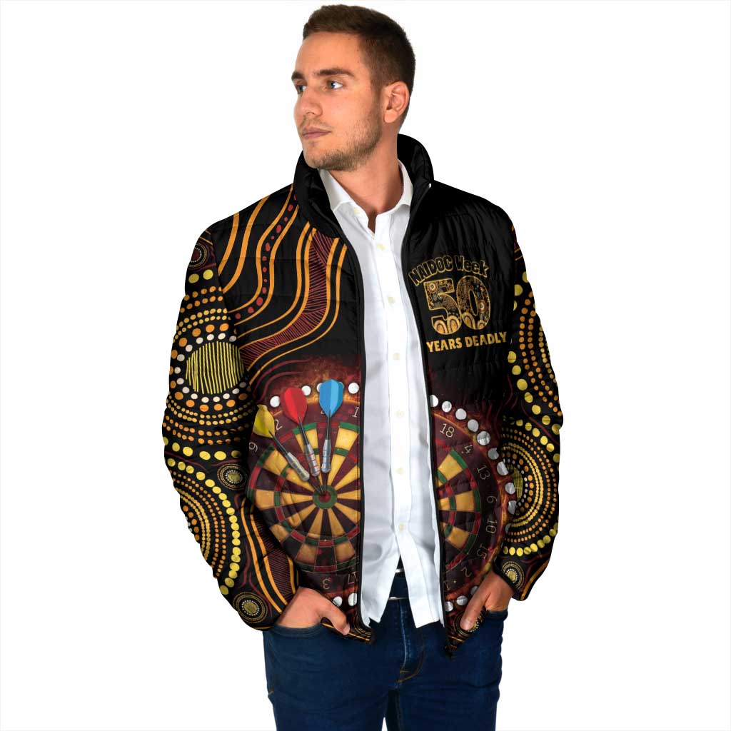 First Nations NAIDOC Week 2026 Fiery Darts Padded Jacket Aboriginal Arts