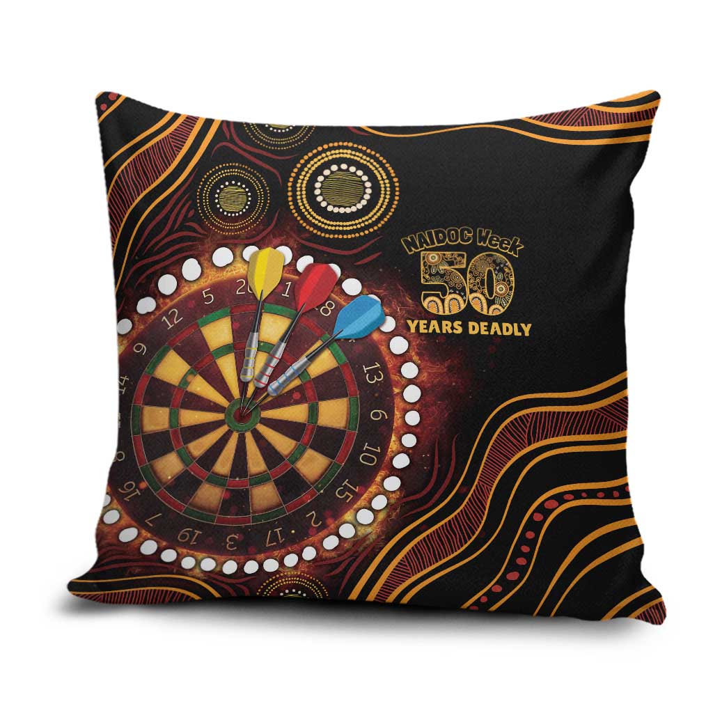 First Nations NAIDOC Week 2026 Fiery Darts Pillow Cover Aboriginal Arts