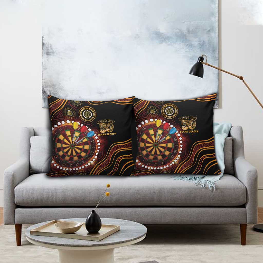 First Nations NAIDOC Week 2026 Fiery Darts Pillow Cover Aboriginal Arts