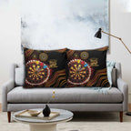 First Nations NAIDOC Week 2026 Fiery Darts Pillow Cover Aboriginal Arts
