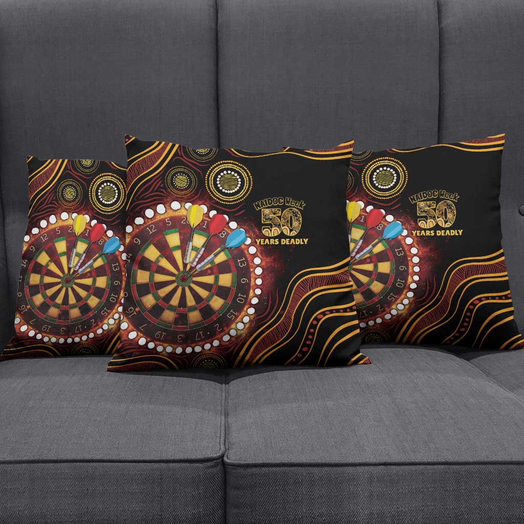 First Nations NAIDOC Week 2026 Fiery Darts Pillow Cover Aboriginal Arts