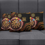 First Nations NAIDOC Week 2026 Fiery Darts Pillow Cover Aboriginal Arts