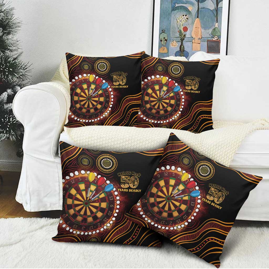 First Nations NAIDOC Week 2026 Fiery Darts Pillow Cover Aboriginal Arts