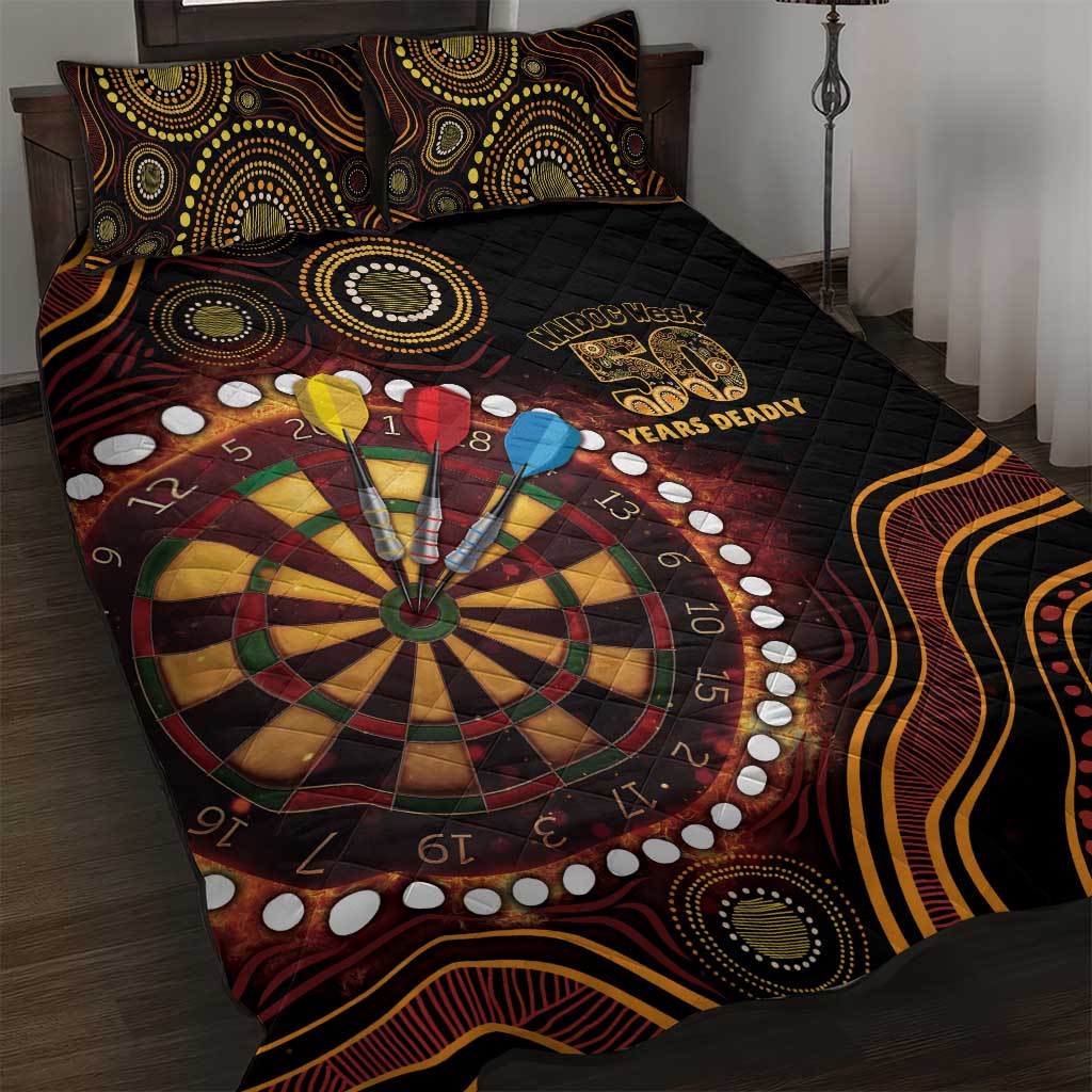 First Nations NAIDOC Week 2026 Fiery Darts Quilt Bed Set Aboriginal Arts