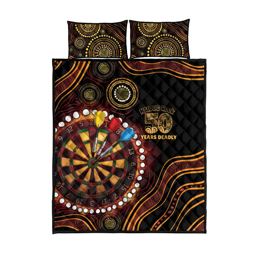 First Nations NAIDOC Week 2026 Fiery Darts Quilt Bed Set Aboriginal Arts