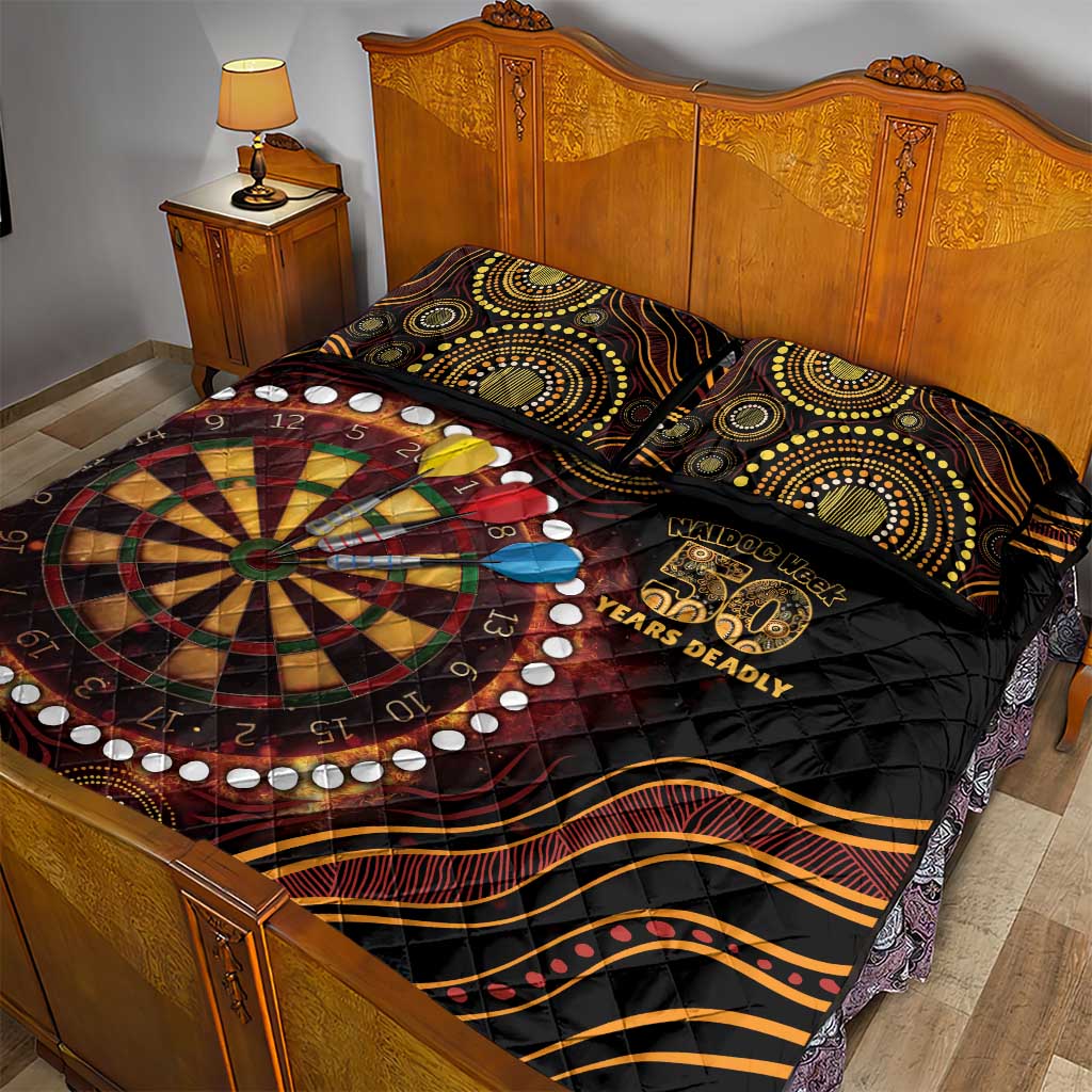 First Nations NAIDOC Week 2026 Fiery Darts Quilt Bed Set Aboriginal Arts