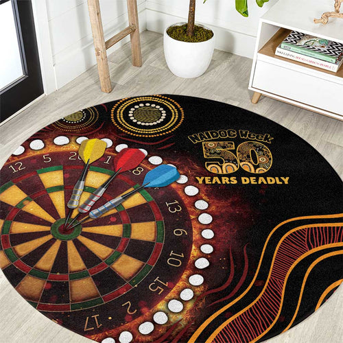 First Nations NAIDOC Week 2026 Fiery Darts Round Carpet Aboriginal Arts