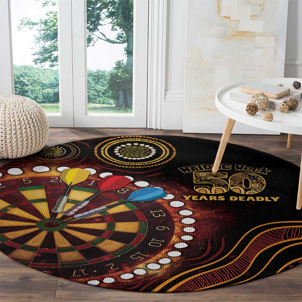 First Nations NAIDOC Week 2026 Fiery Darts Round Carpet Aboriginal Arts