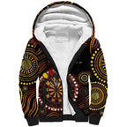 First Nations NAIDOC Week 2026 Fiery Darts Sherpa Hoodie Aboriginal Arts