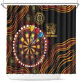 First Nations NAIDOC Week 2026 Fiery Darts Shower Curtain Aboriginal Arts