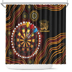 First Nations NAIDOC Week 2026 Fiery Darts Shower Curtain Aboriginal Arts