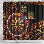 First Nations NAIDOC Week 2026 Fiery Darts Shower Curtain Aboriginal Arts