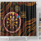 First Nations NAIDOC Week 2026 Fiery Darts Shower Curtain Aboriginal Arts