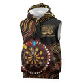 First Nations NAIDOC Week 2026 Fiery Darts Sleeveless Hoodie Aboriginal Arts