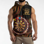 First Nations NAIDOC Week 2026 Fiery Darts Sleeveless Hoodie Aboriginal Arts