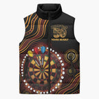 First Nations NAIDOC Week 2026 Fiery Darts Sleeveless Puffer Jacket Aboriginal Arts