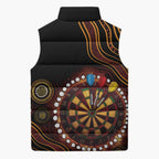 First Nations NAIDOC Week 2026 Fiery Darts Sleeveless Puffer Jacket Aboriginal Arts