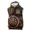 First Nations NAIDOC Week 2026 Fiery Darts Sleeveless Zip Hoodie Aboriginal Arts