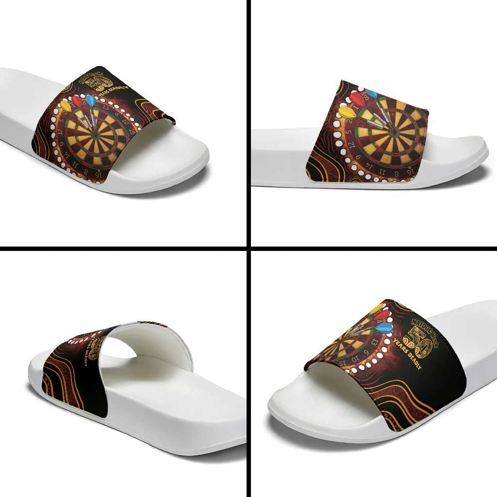 First Nations NAIDOC Week 2026 Fiery Darts Slide Sandals Aboriginal Arts