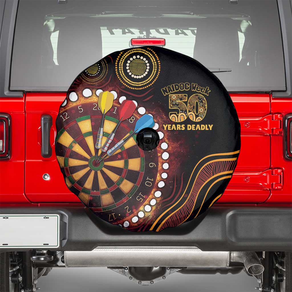 First Nations NAIDOC Week 2026 Fiery Darts Spare Tire Cover Aboriginal Arts