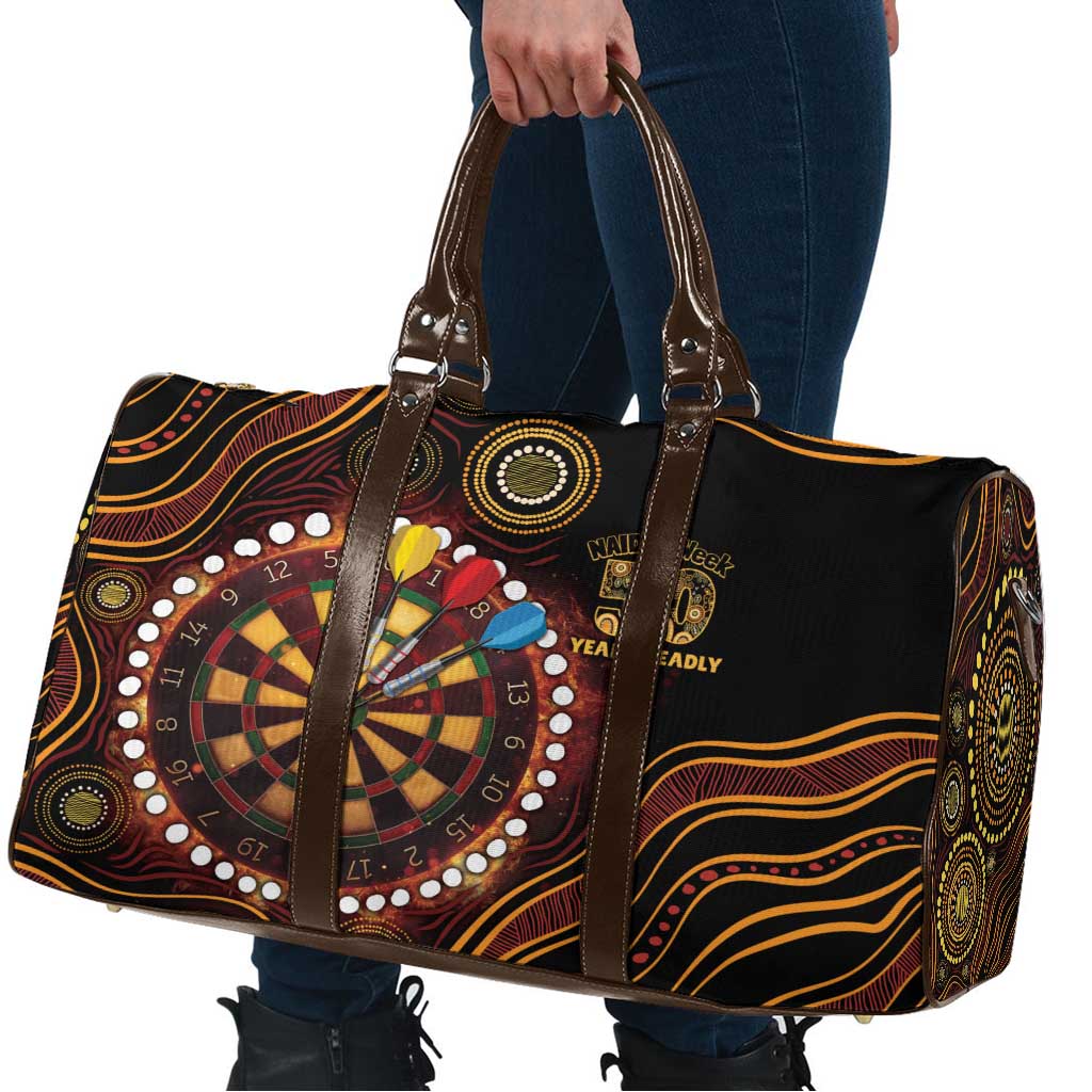 First Nations NAIDOC Week 2026 Fiery Darts Travel Bag Aboriginal Arts