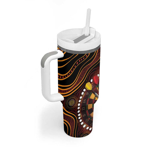 First Nations NAIDOC Week 2026 Fiery Darts Tumbler With Handle Aboriginal Arts