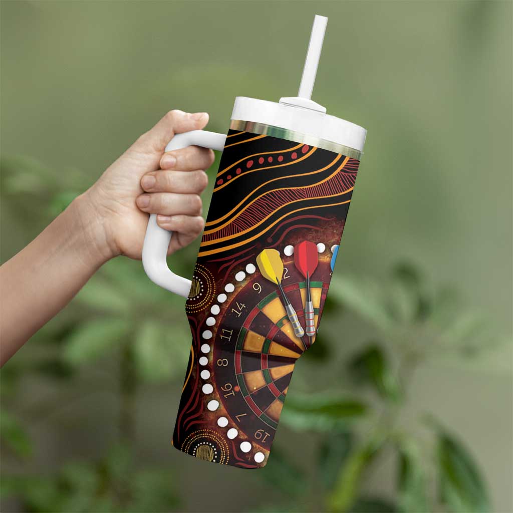First Nations NAIDOC Week 2026 Fiery Darts Tumbler With Handle Aboriginal Arts