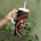 First Nations NAIDOC Week 2026 Fiery Darts Tumbler With Handle Aboriginal Arts