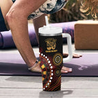 First Nations NAIDOC Week 2026 Fiery Darts Tumbler With Handle Aboriginal Arts