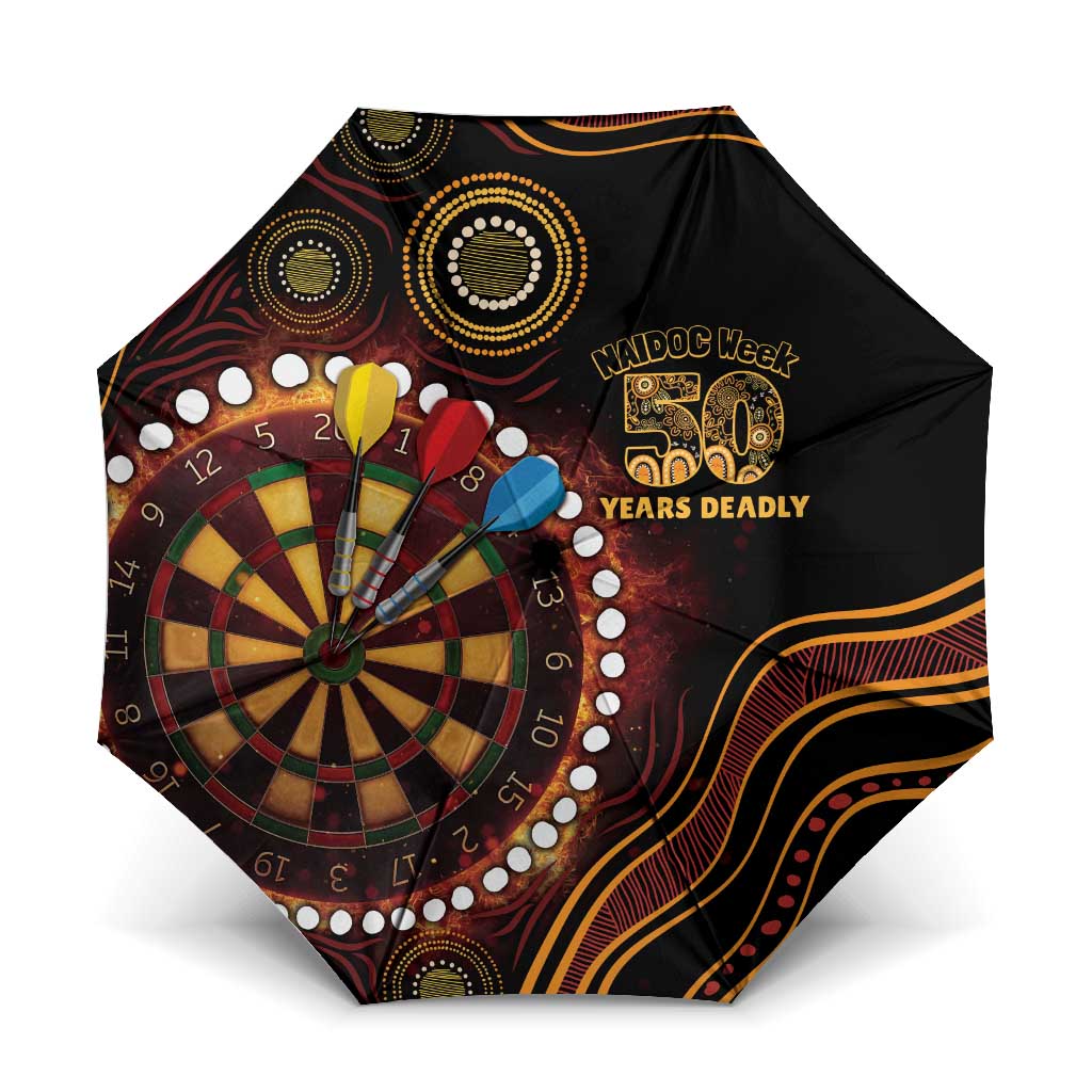 First Nations NAIDOC Week 2026 Fiery Darts Umbrella Aboriginal Arts