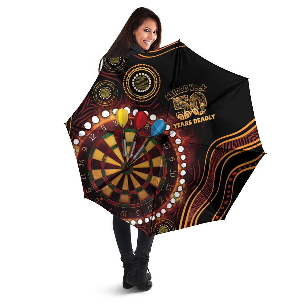 First Nations NAIDOC Week 2026 Fiery Darts Umbrella Aboriginal Arts