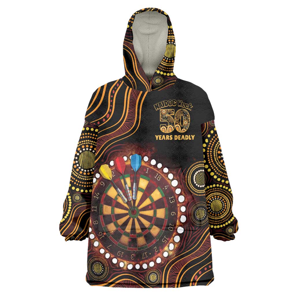 First Nations NAIDOC Week 2026 Fiery Darts Wearable Blanket Hoodie Aboriginal Arts