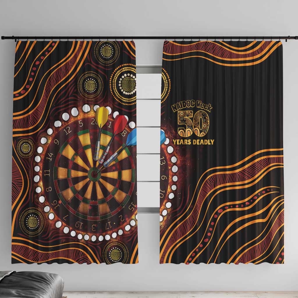 First Nations NAIDOC Week 2026 Fiery Darts Window Curtain Aboriginal Arts