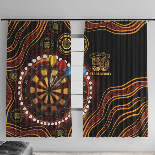 First Nations NAIDOC Week 2026 Fiery Darts Window Curtain Aboriginal Arts