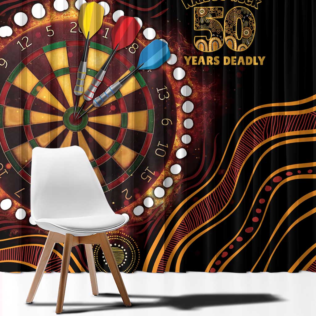 First Nations NAIDOC Week 2026 Fiery Darts Window Curtain Aboriginal Arts