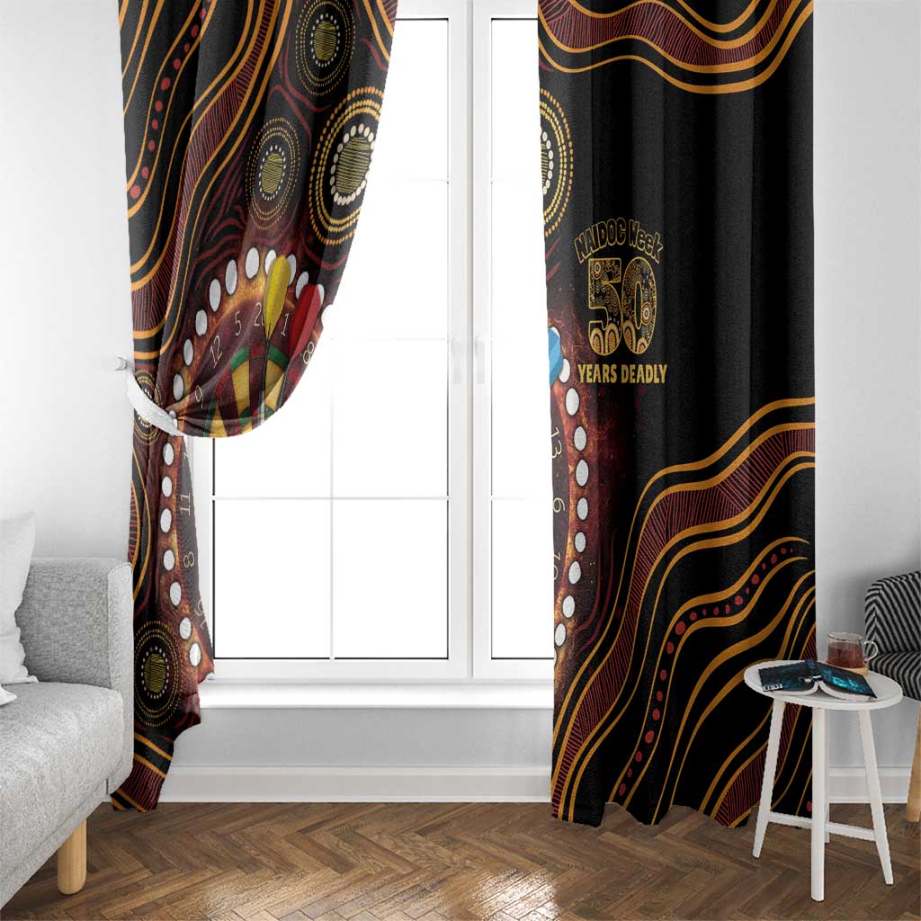 First Nations NAIDOC Week 2026 Fiery Darts Window Curtain Aboriginal Arts