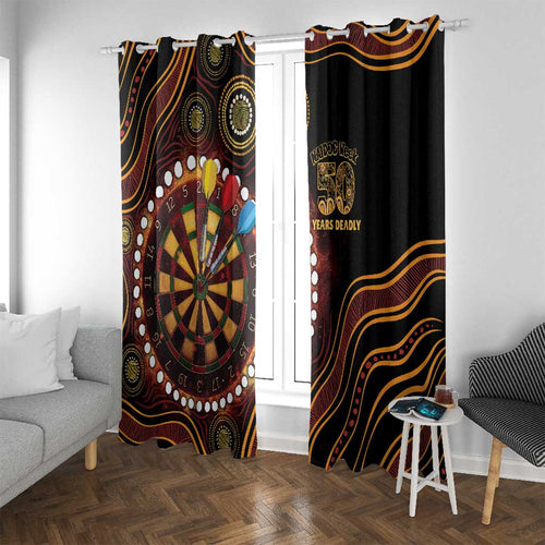 First Nations NAIDOC Week 2026 Fiery Darts Window Curtain Aboriginal Arts