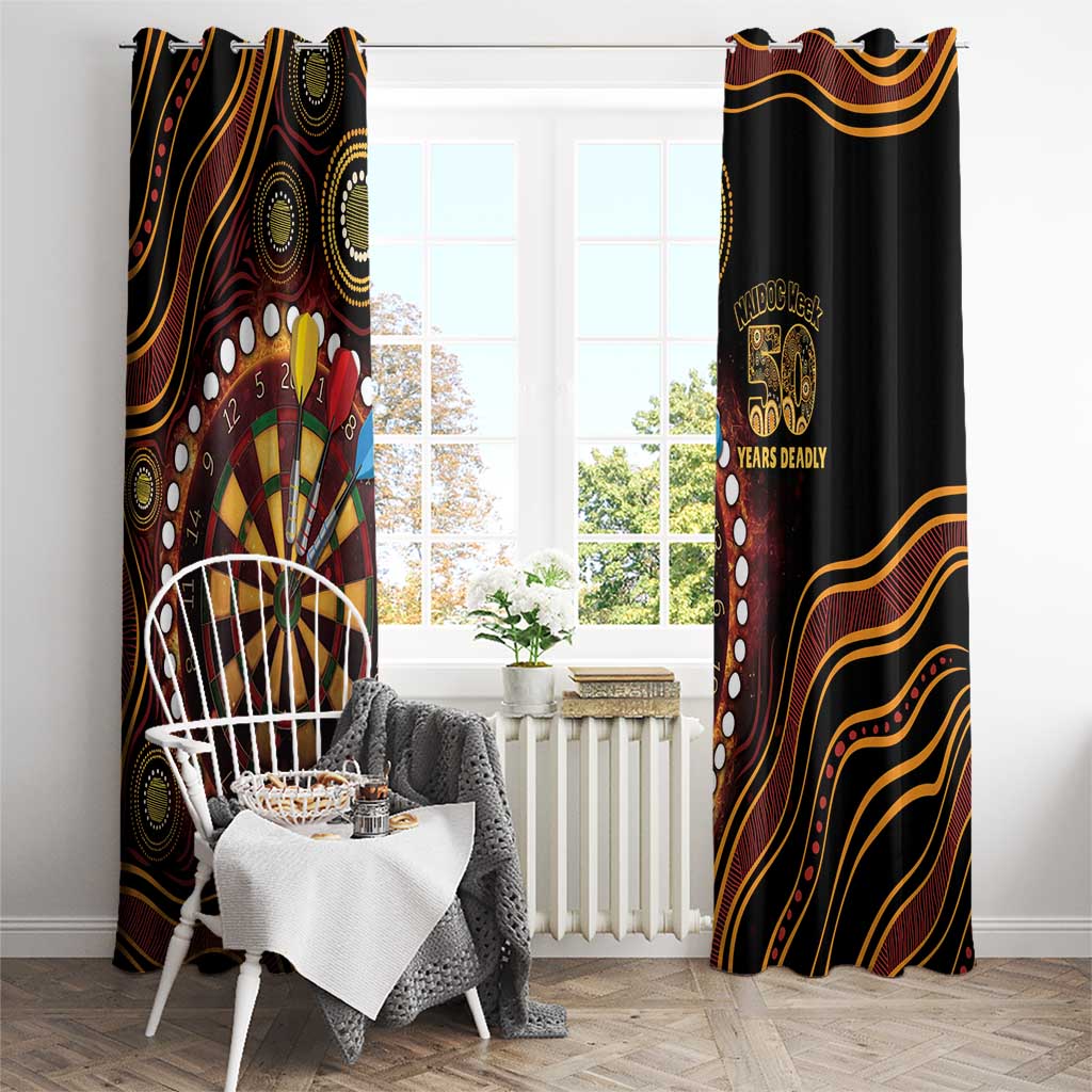 First Nations NAIDOC Week 2026 Fiery Darts Window Curtain Aboriginal Arts