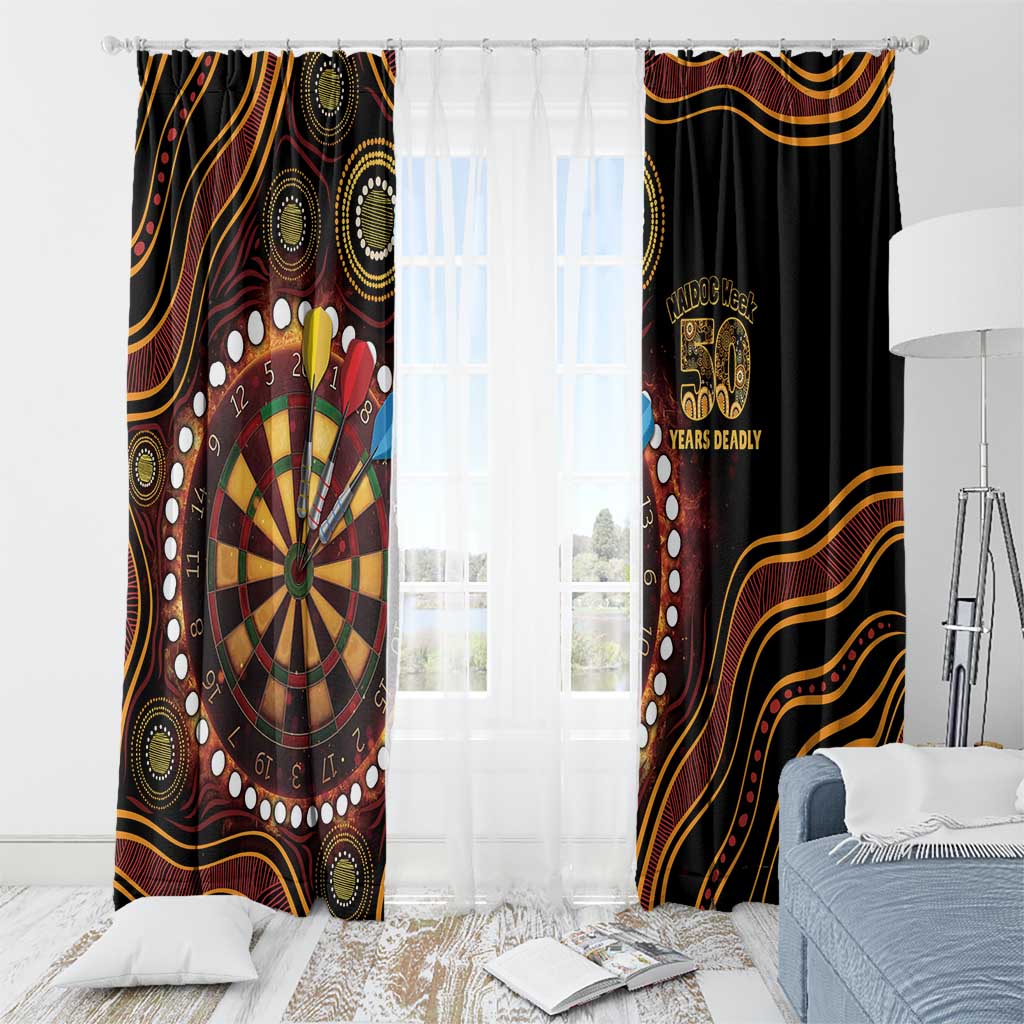 First Nations NAIDOC Week 2026 Fiery Darts Window Curtain Aboriginal Arts