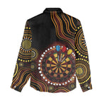 First Nations NAIDOC Week 2026 Fiery Darts Women Casual Shirt Aboriginal Arts