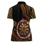 First Nations NAIDOC Week 2026 Fiery Darts Women Polo Shirt Aboriginal Arts