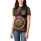 First Nations NAIDOC Week 2026 Fiery Darts Women Polo Shirt Aboriginal Arts