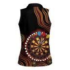 First Nations NAIDOC Week 2026 Fiery Darts Women Sleeveless Polo Shirt Aboriginal Arts
