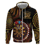First Nations NAIDOC Week 2026 Fiery Darts Zip Hoodie Aboriginal Arts