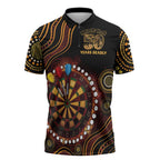 First Nations NAIDOC Week 2026 Fiery Darts Zipper Polo Shirt Aboriginal Arts