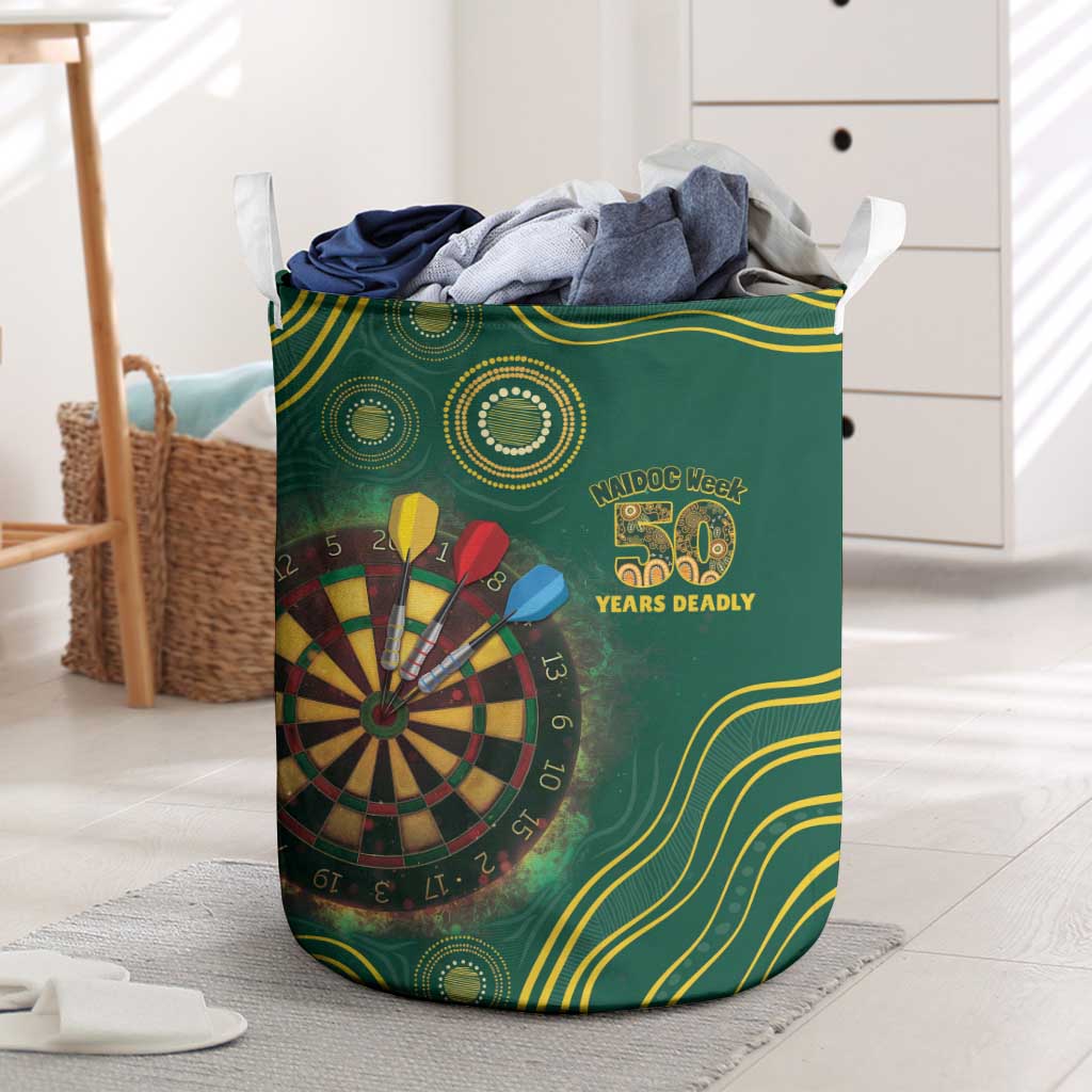 First Nations NAIDOC Week 2026 Fiery Darts Laundry Basket National Colors Aboriginal Arts