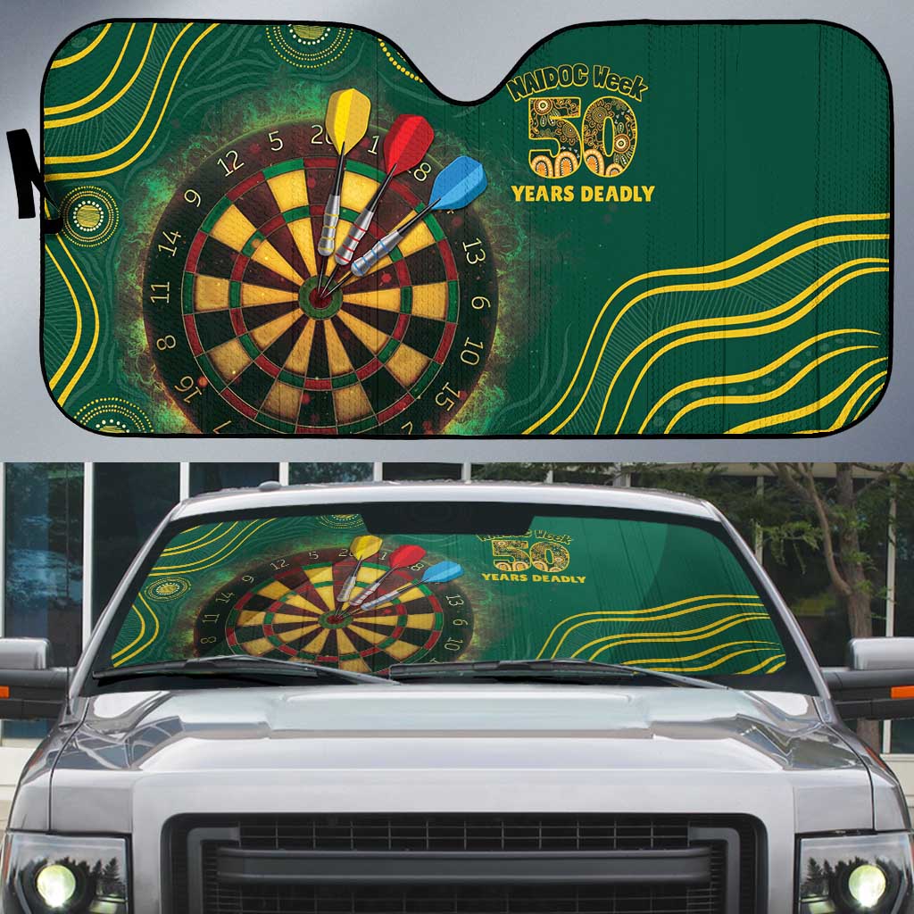 First Nations NAIDOC Week 2026 Fiery Darts Auto Sun Shade National Colors Aboriginal Arts